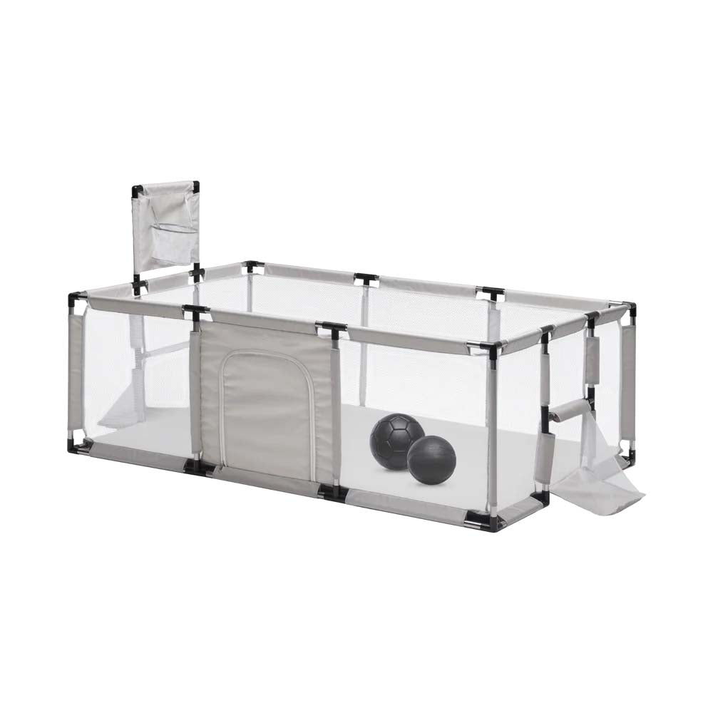 Kids Sports Arena Playpen — Indoor Basketball & Soccer Activity Set