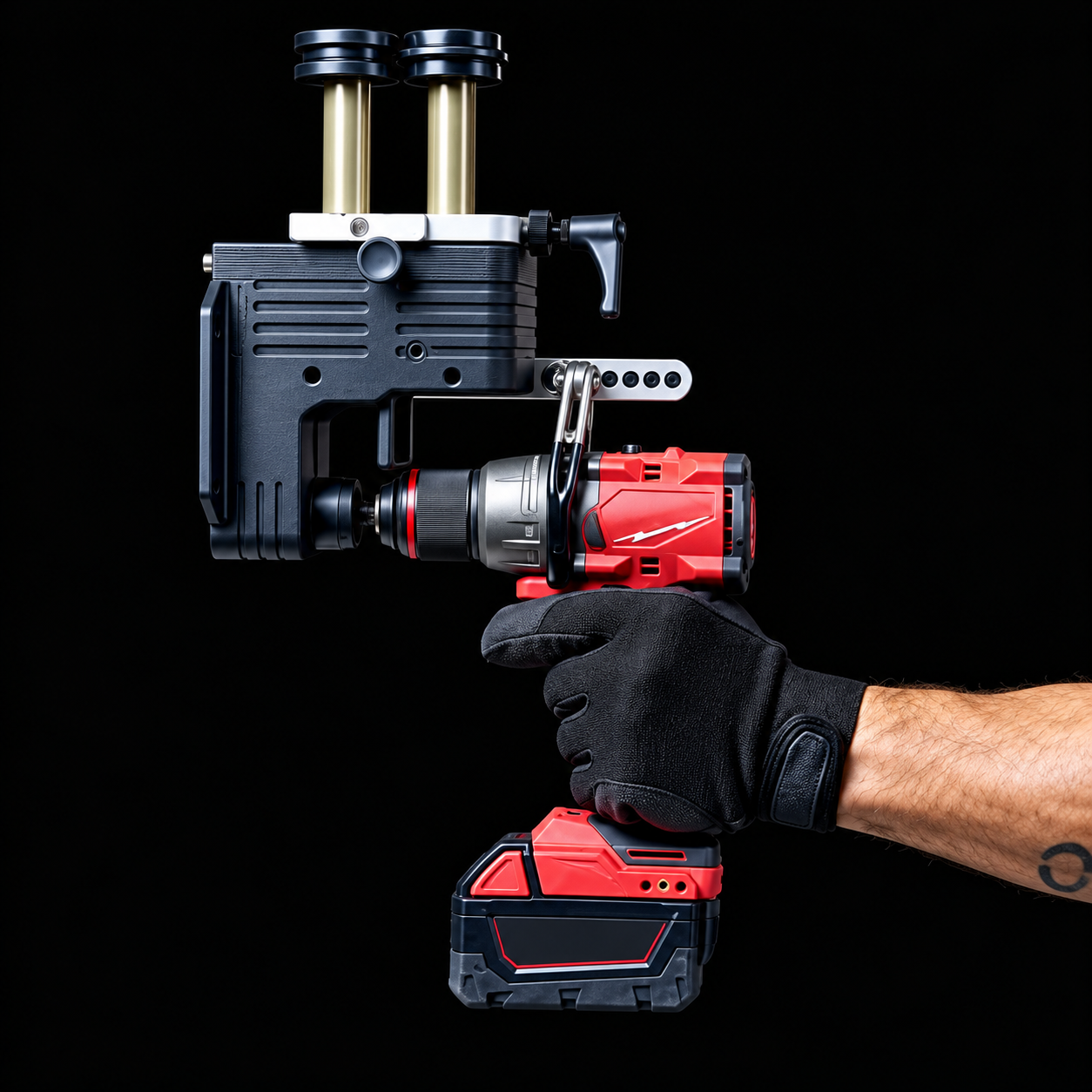 Portable Drill-Powered Sheet Metal Beading Machine
