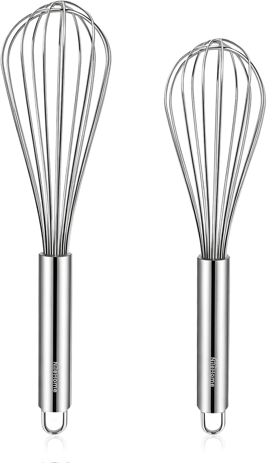 3-Piece Stainless Steel Kitchen Whisk Set
