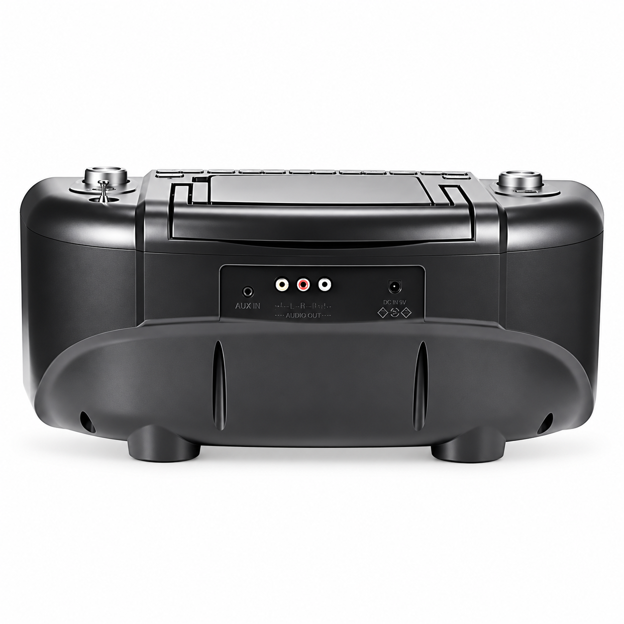 10-Inch Portable Entertainment Boombox with CD/DVD Player & Streaming Screen