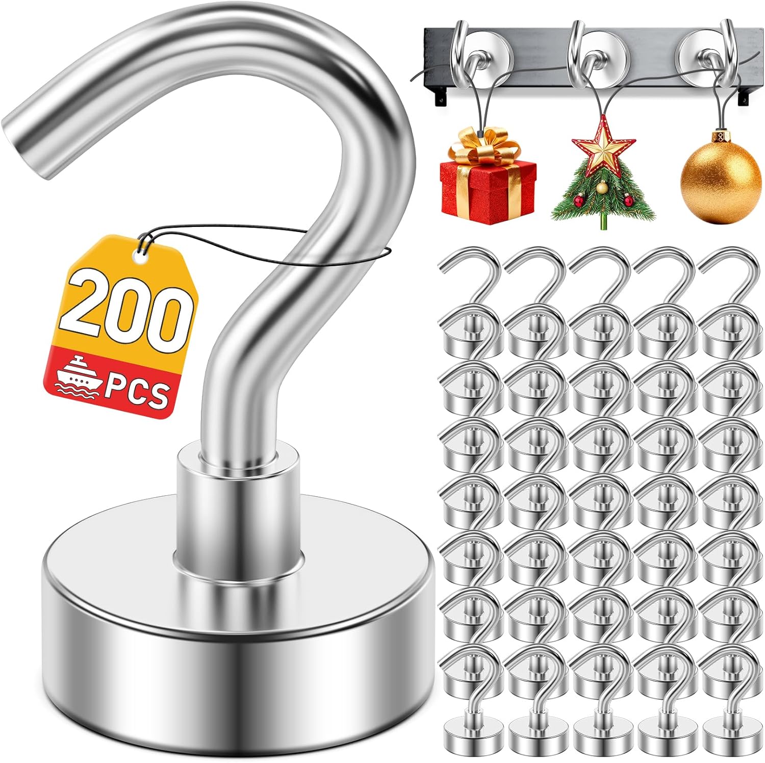 12 Pack Magnetic Hooks for 2026 Cruise Cabins Beach Vacation 30lbs+ Heavy Duty Magnet with Hook Metal Magnetic Hooks for Kitchen Fridge Grills Hanging Magnet Hooks for Classroom Locker Utensil Racks