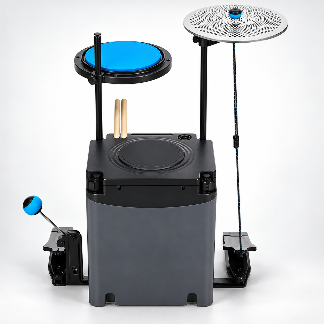 PocketBeat Compact Drum Kit — Packs Into Bass Drum
