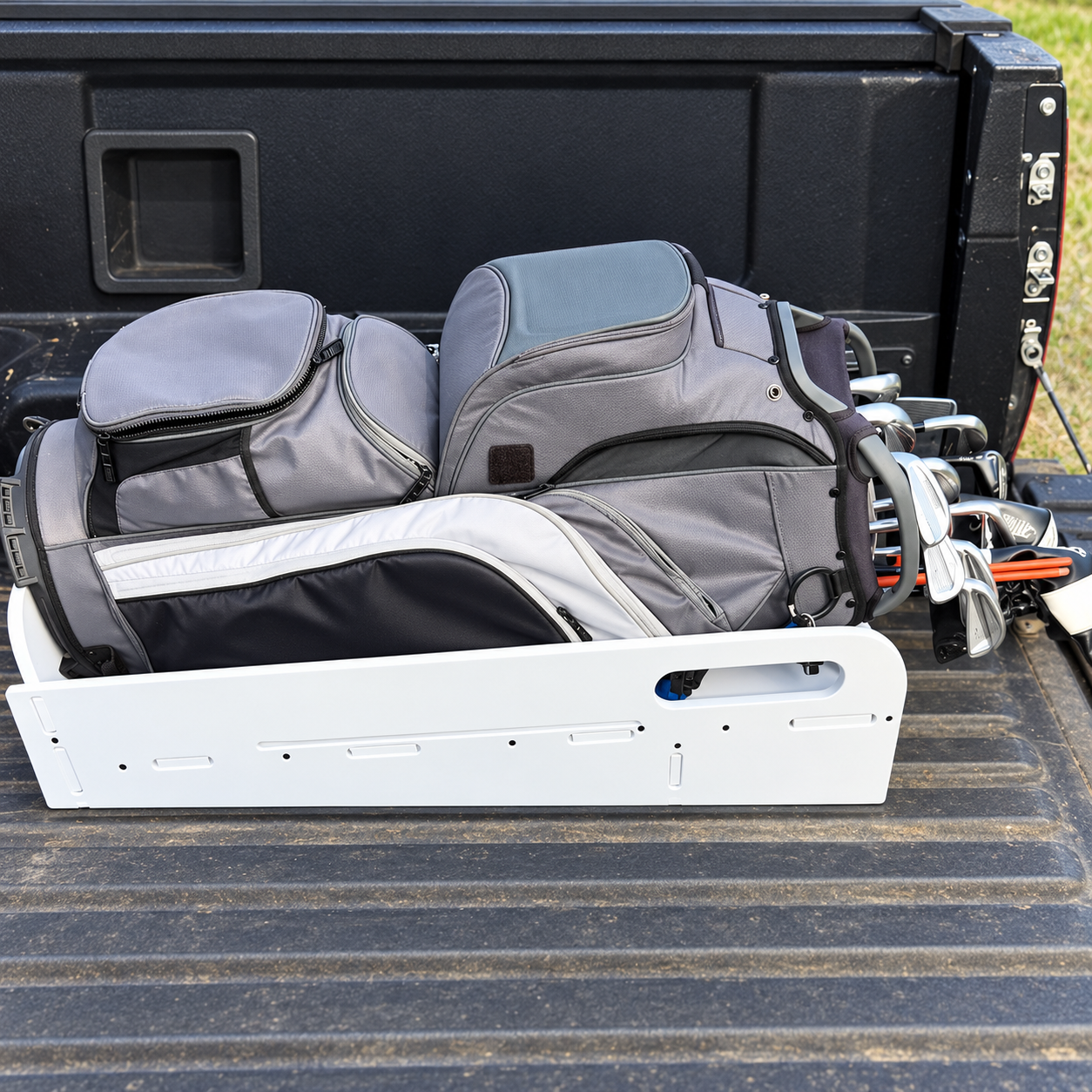 FairwaySlide FS-1 Truck Bed Golf Bag Caddy