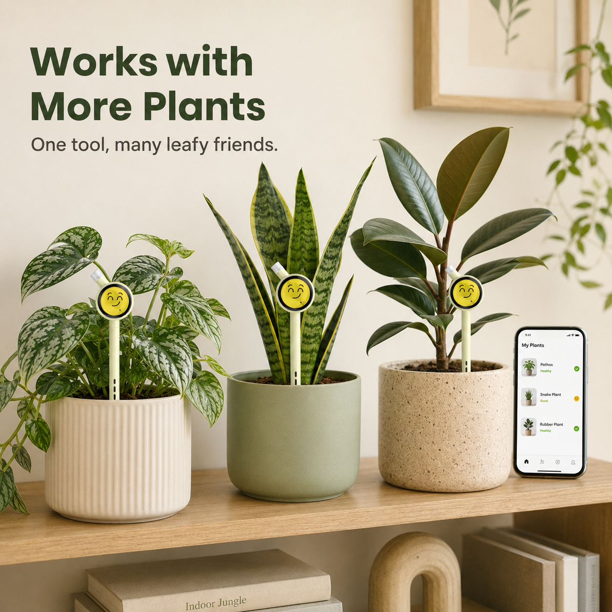 Smart Plant Care Sensor with Emoji Display