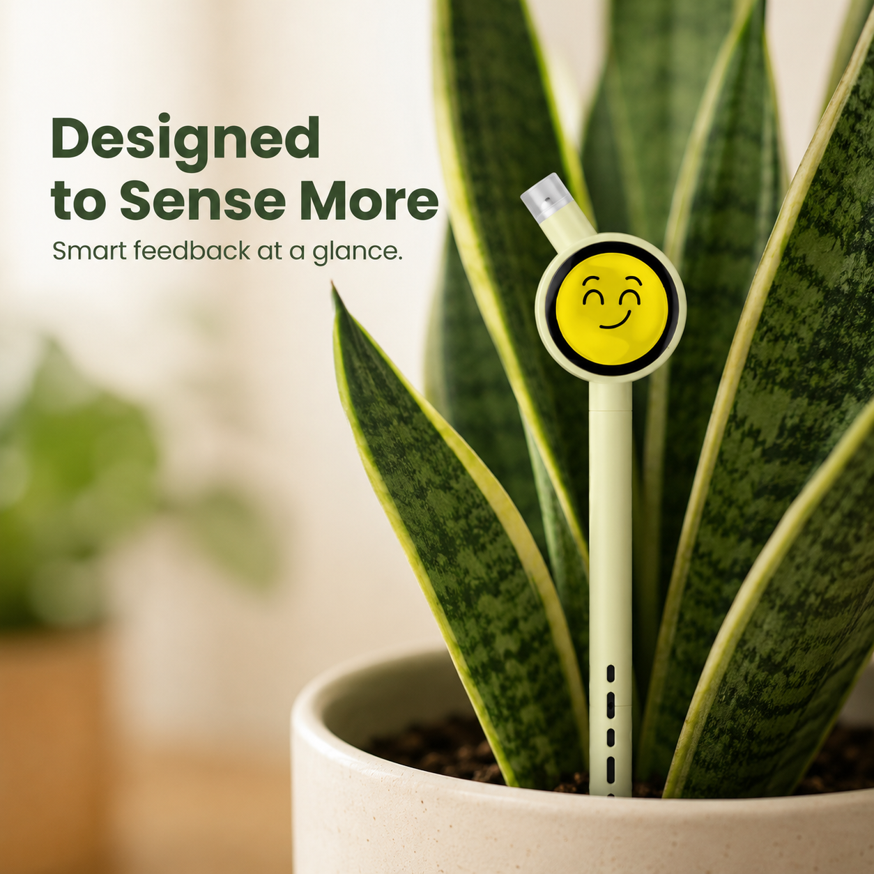 Smart Plant Care Sensor with Emoji Display