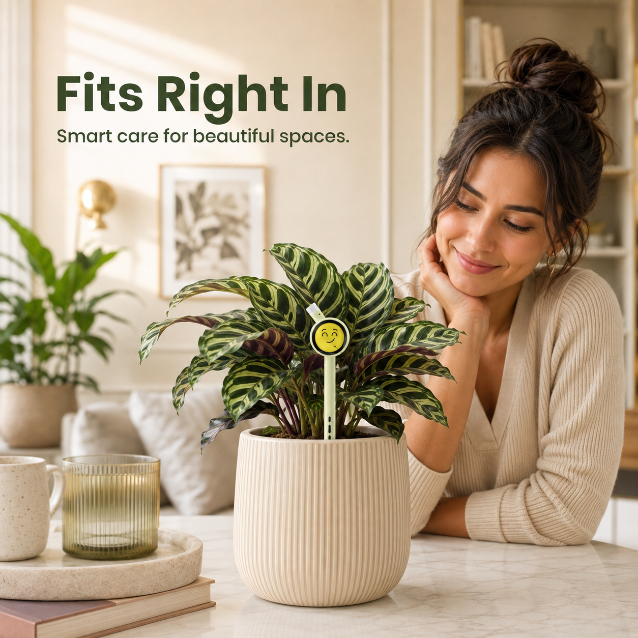 Smart Plant Care Sensor with Emoji Display