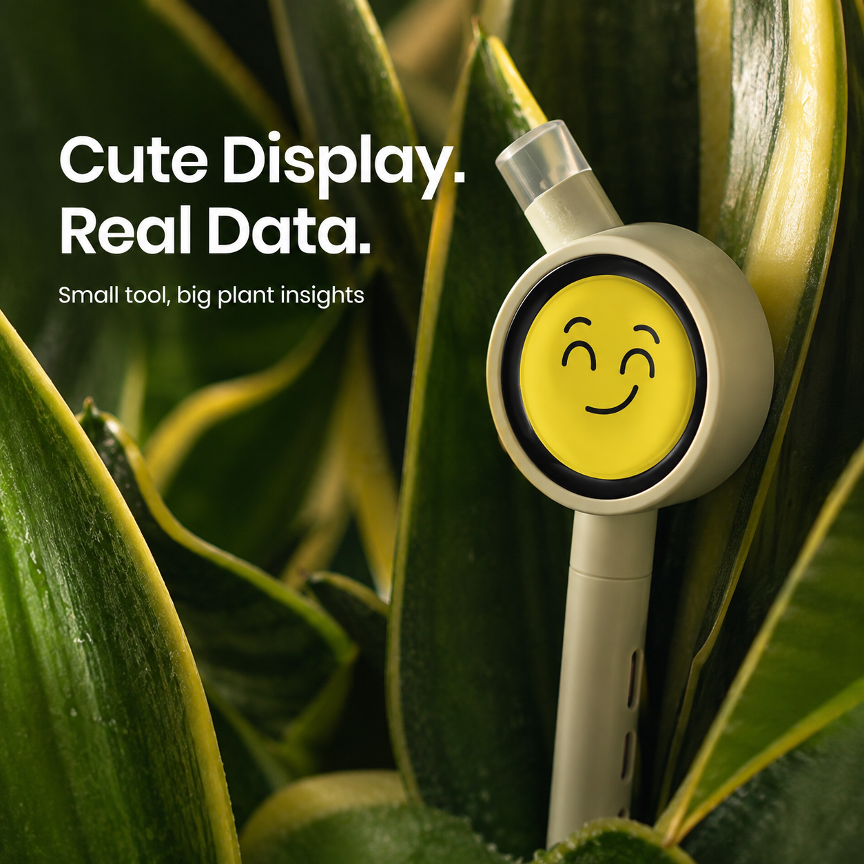 Smart Plant Care Sensor with Emoji Display