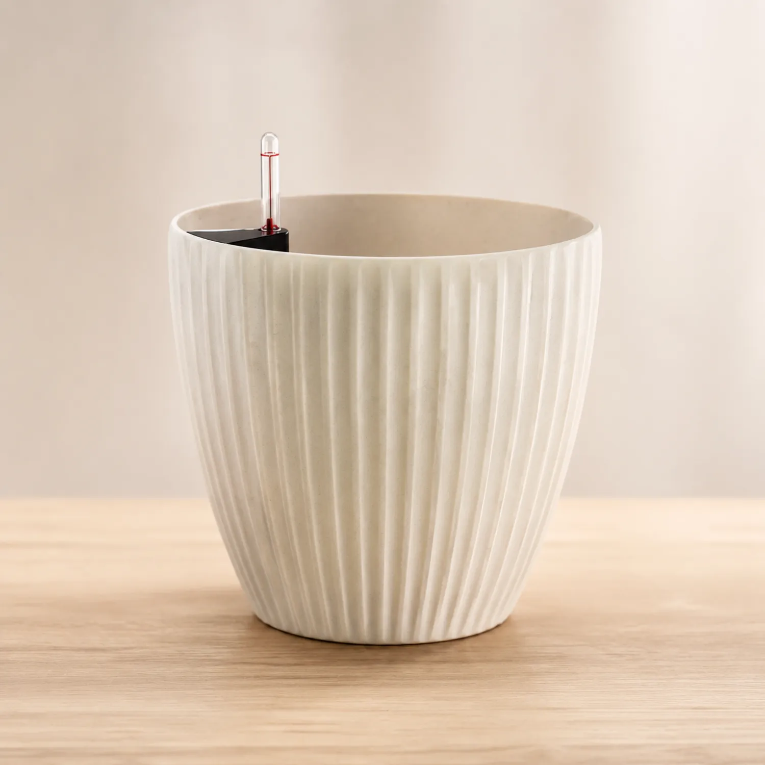 Doniczka z systemem nawadniania beżowa 18 cm