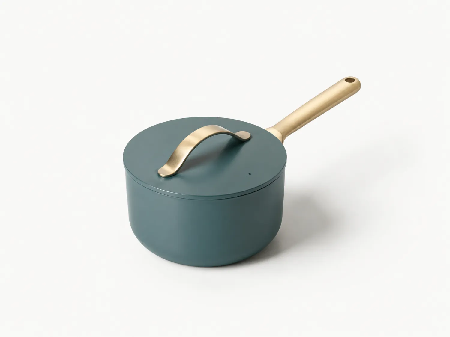 Kasserolle mit Deckel Induktionsgeeignet Blau/Gold 2L