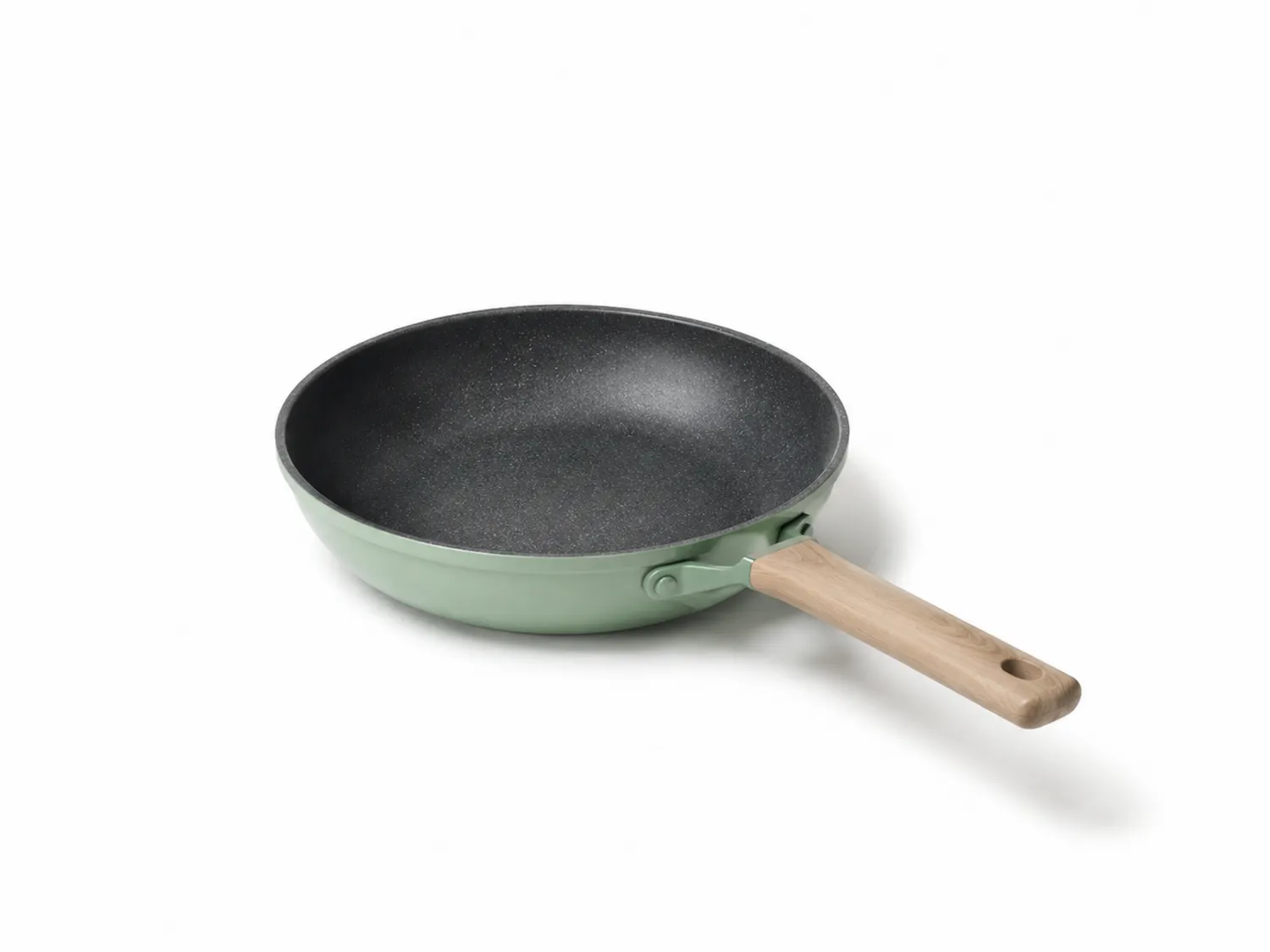 Antihaft Bratpfanne 28cm mit Holzgriff Grün