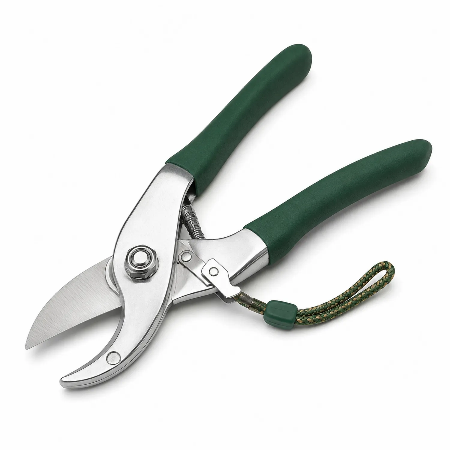 Sécateur de Jardinage à Lame Courbée Vert