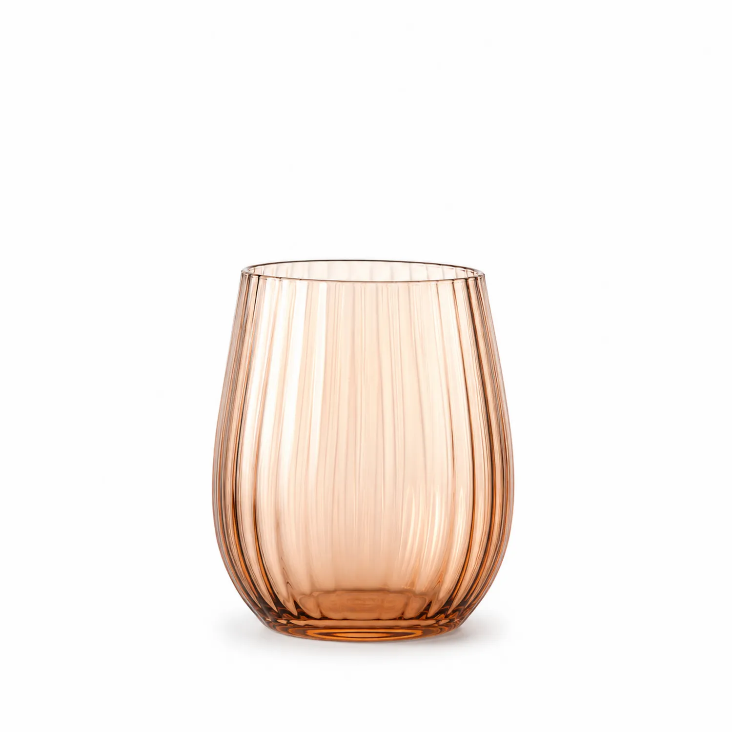 Verre nervuré ambré 350 ml
