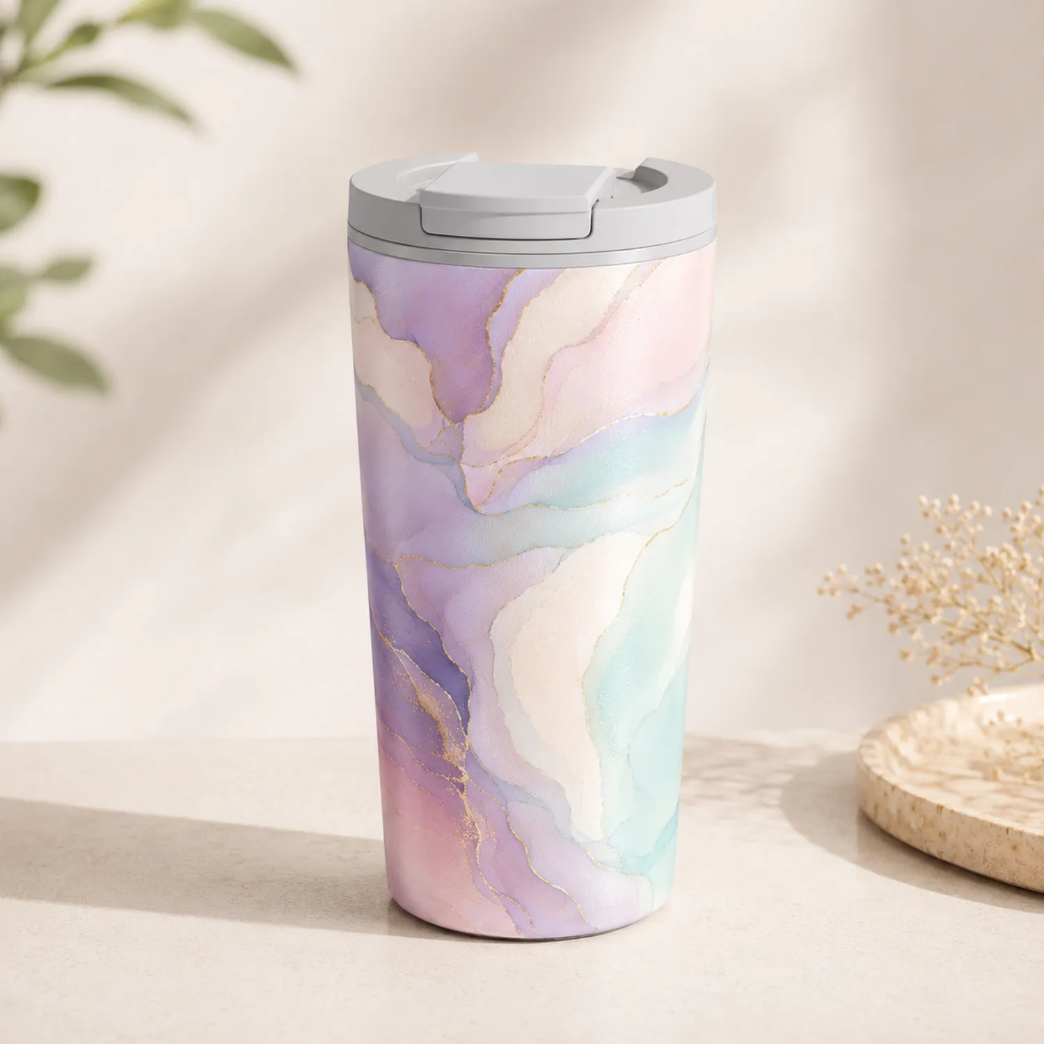 Gobelet Isotherme 380ml Design Artistique Pastel