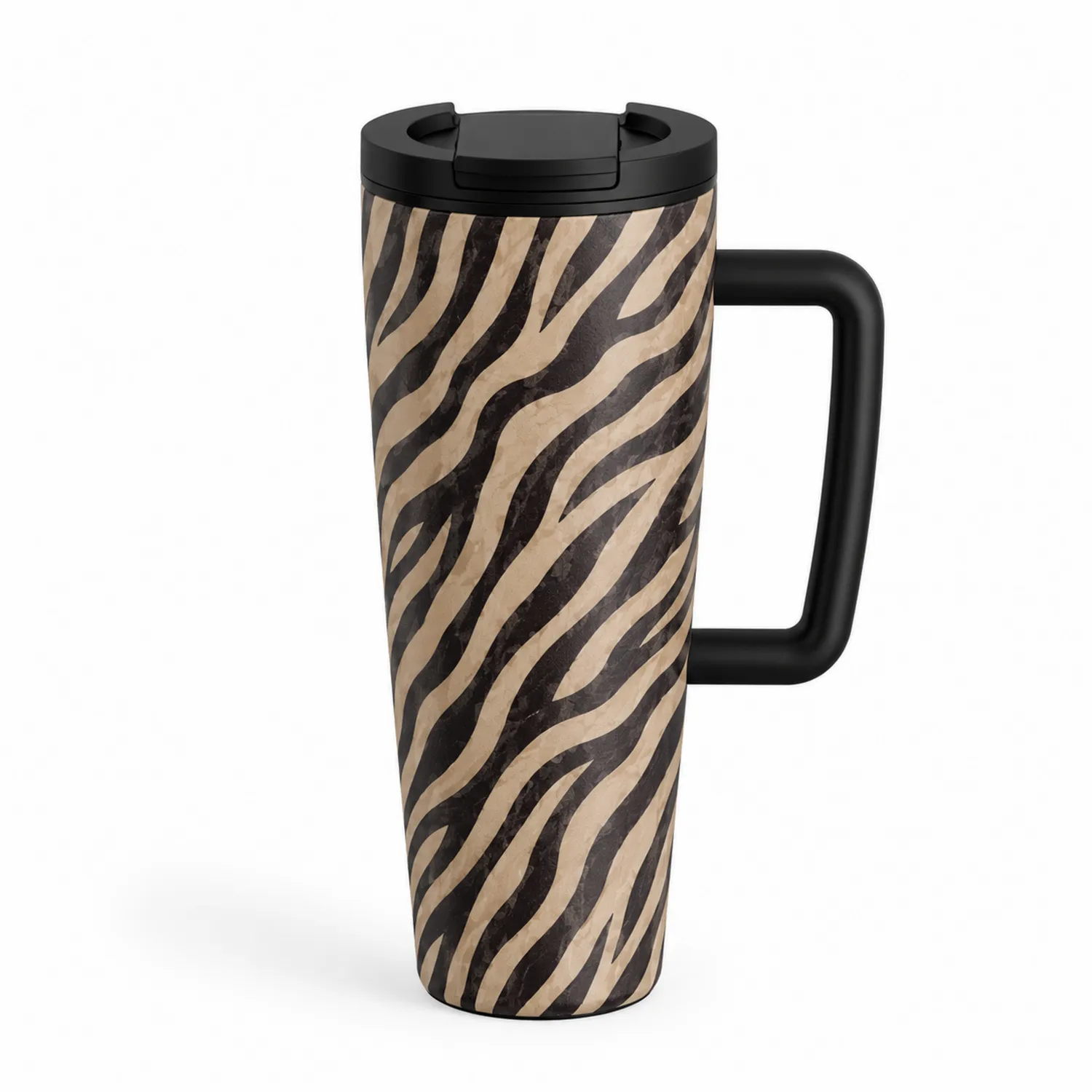 Tasse de Voyage Isolée Motif Zèbre 450ml