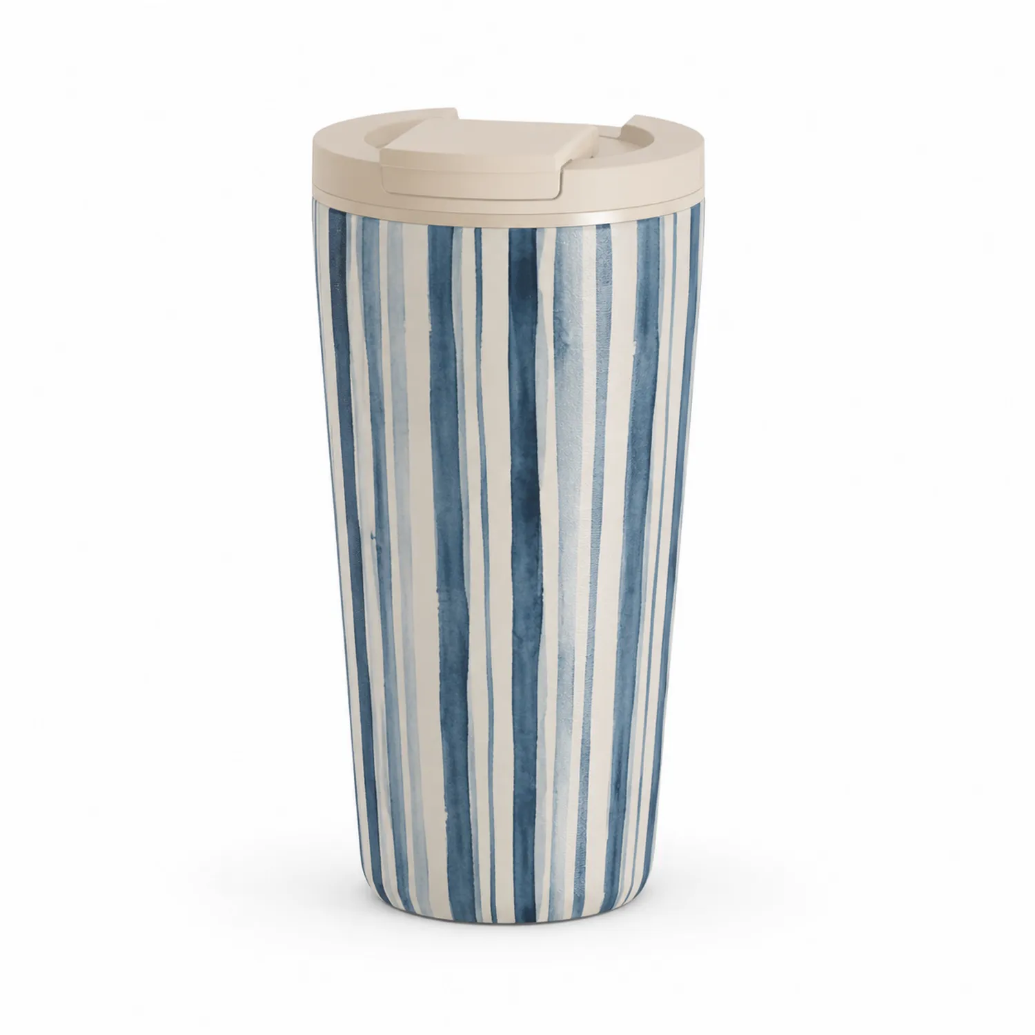 Tasse de Voyage Rayée Bleu 450ml