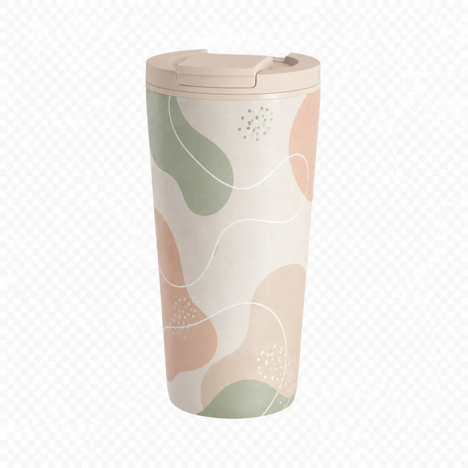 Tasse de Voyage Isotherme 350ml Design Abstrait