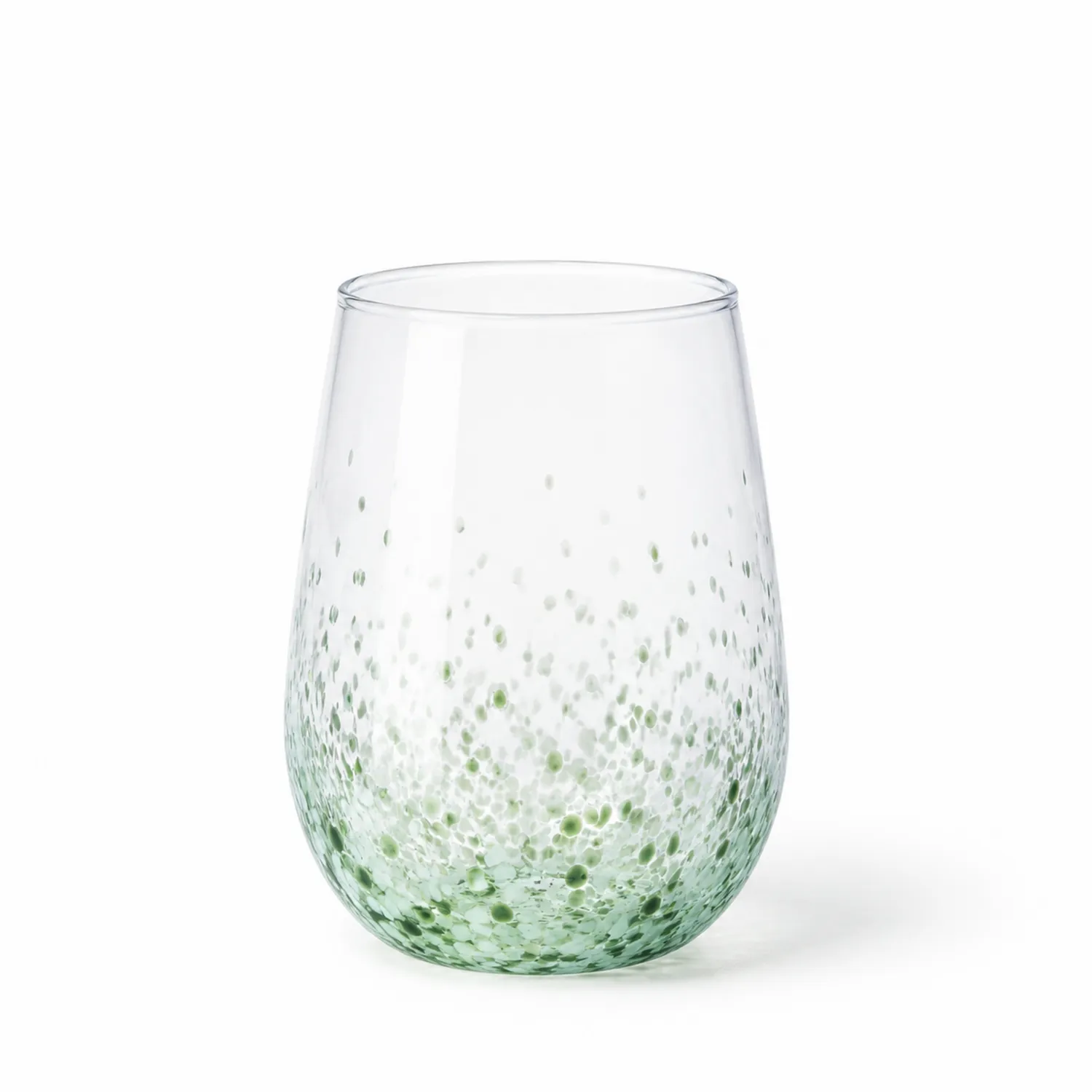 Verre à boire avec dégradé vert