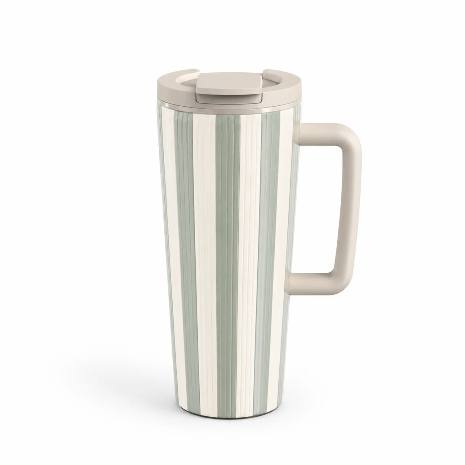 Mug de voyage isotherme 450ml Vert et Blanc