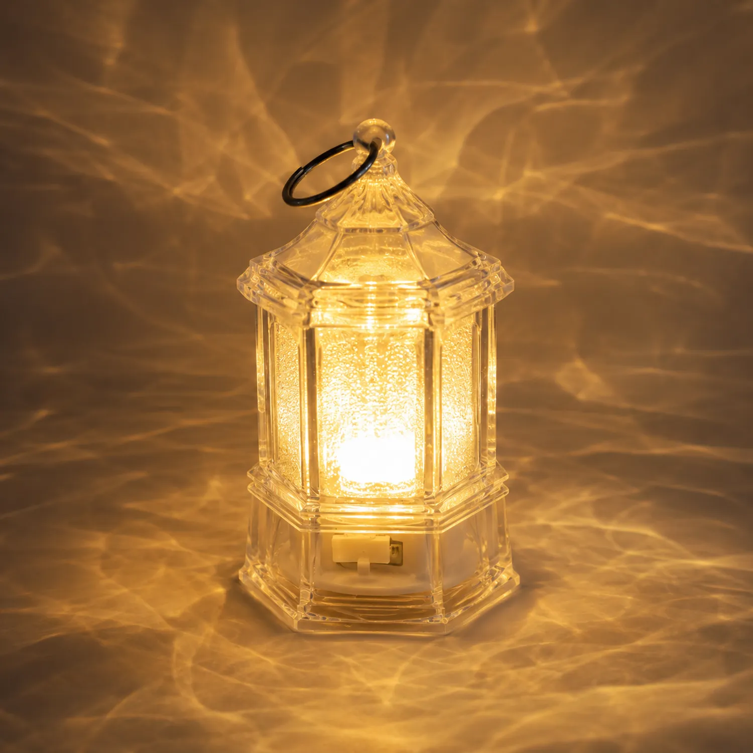 Lampe Décorative Hexagonale LED Transparente