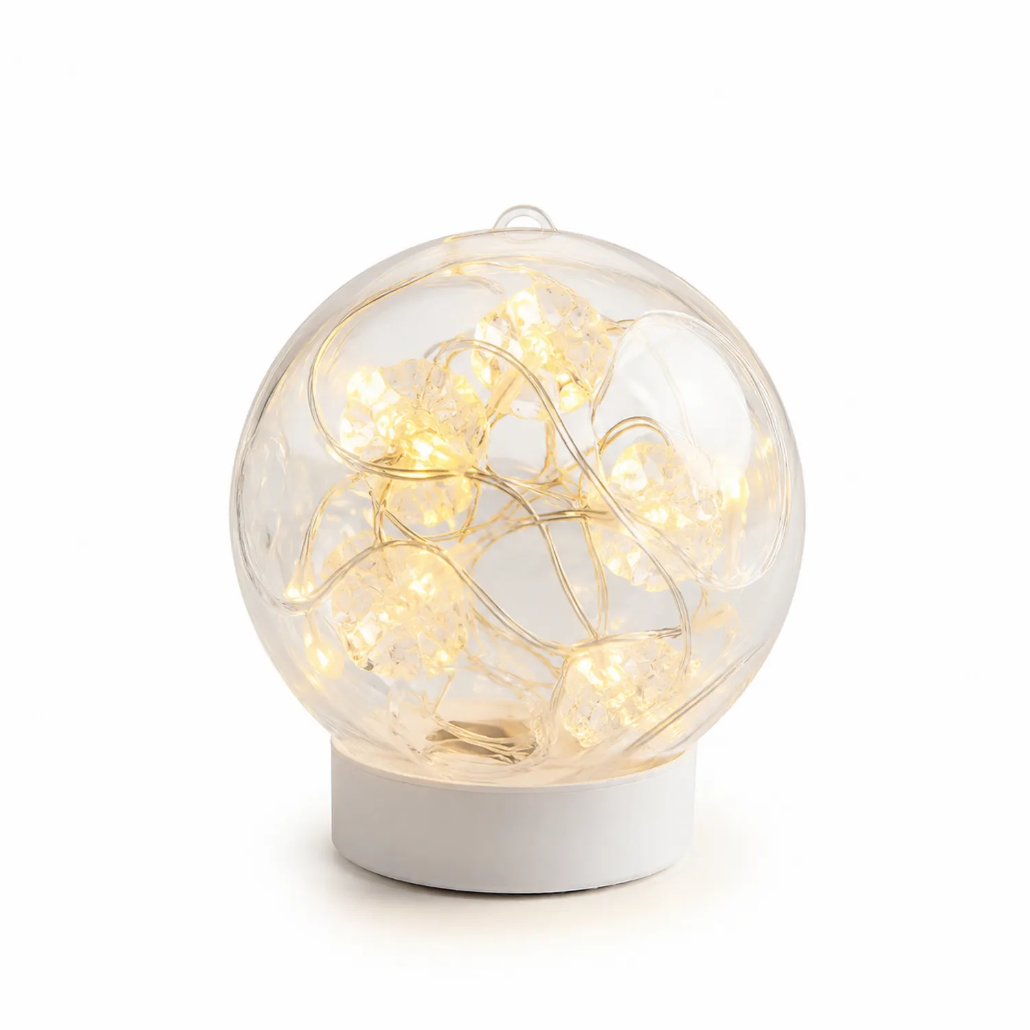 Lampe LED décorative sphérique lumière blanche chaude