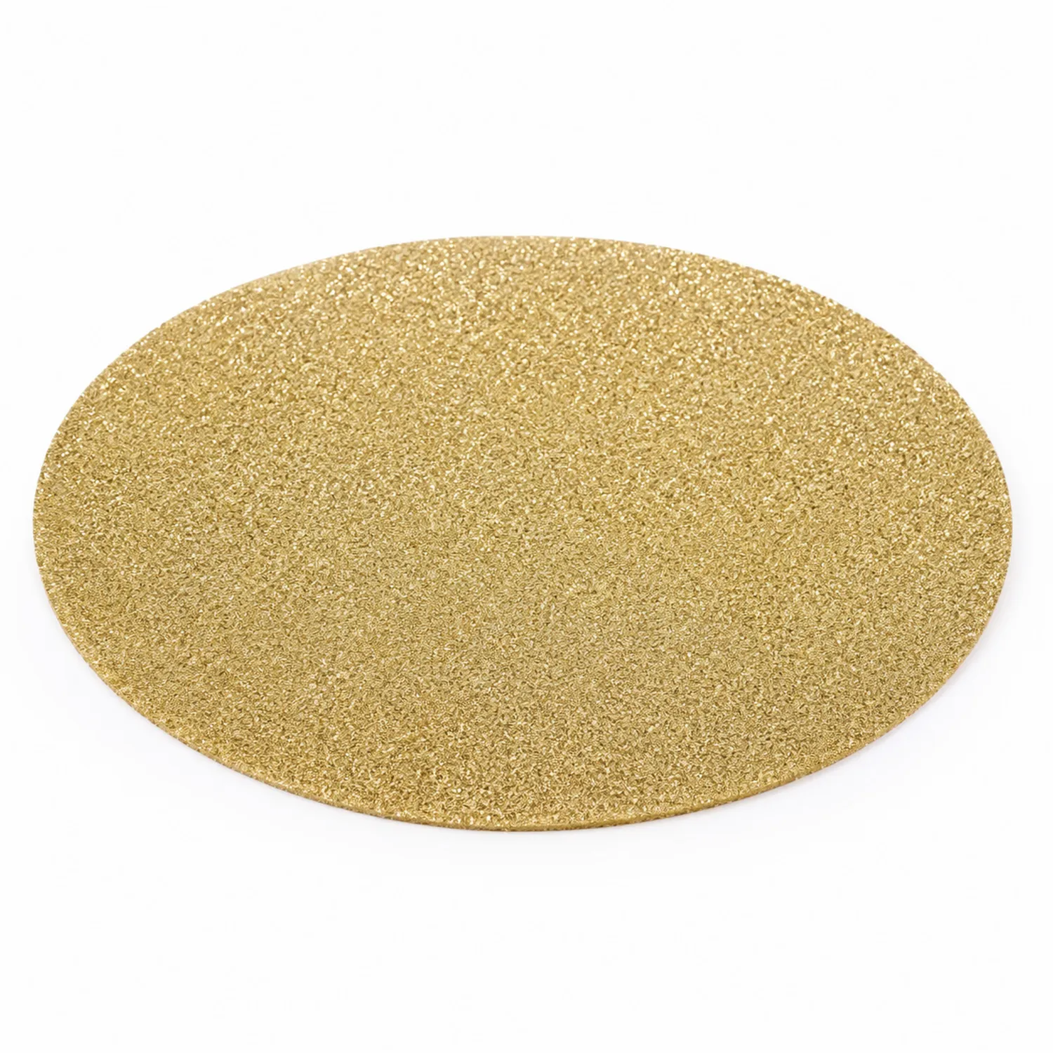 Dessous de plat rond pailleté doré 38 cm