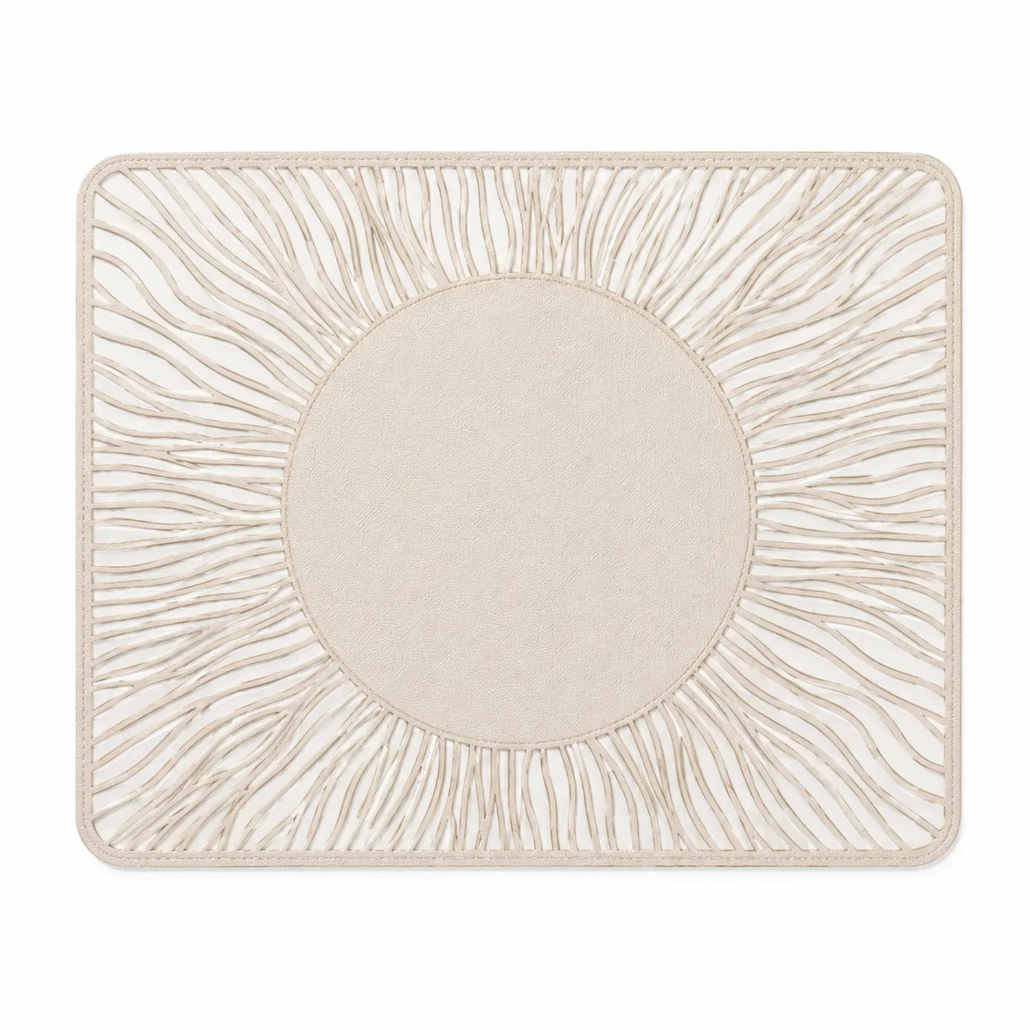Set de table beige à motif ajouré 40 x 30 cm