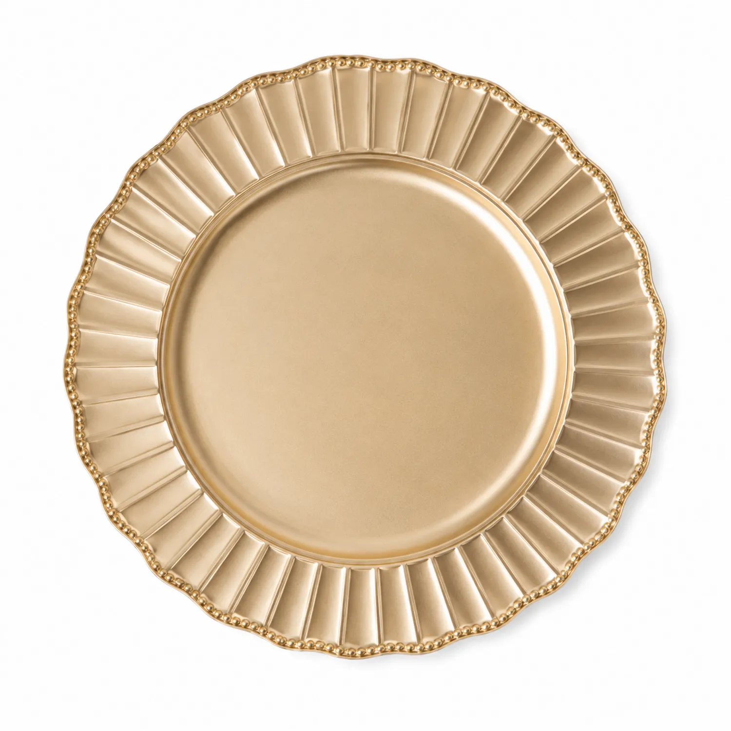 Assiette de Présentation Dorée 33cm