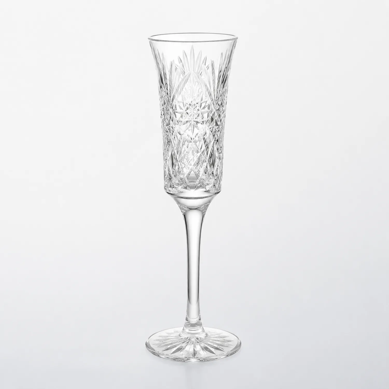 Flûte à champagne en cristal taillé 150ml transparente