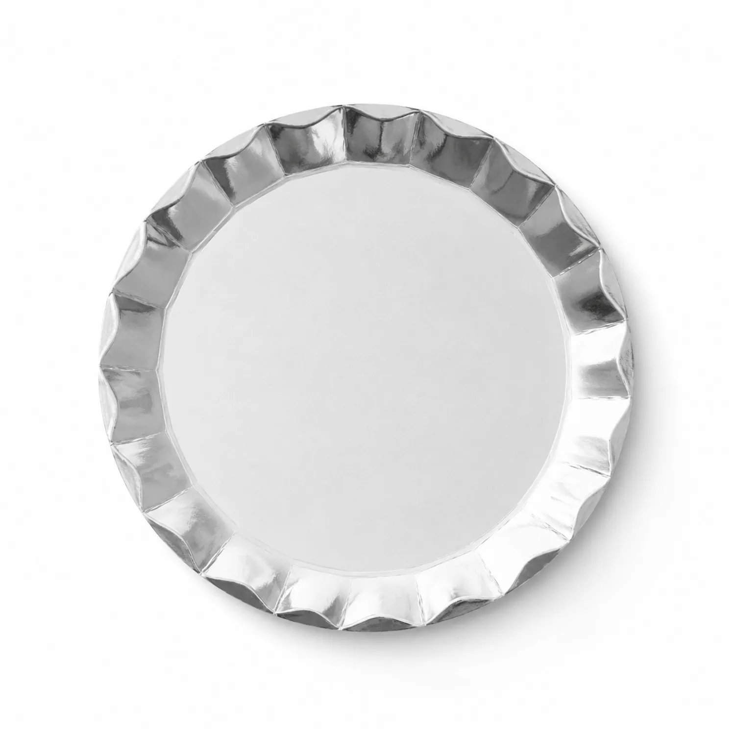 Plateau Rond 35 cm Argenté