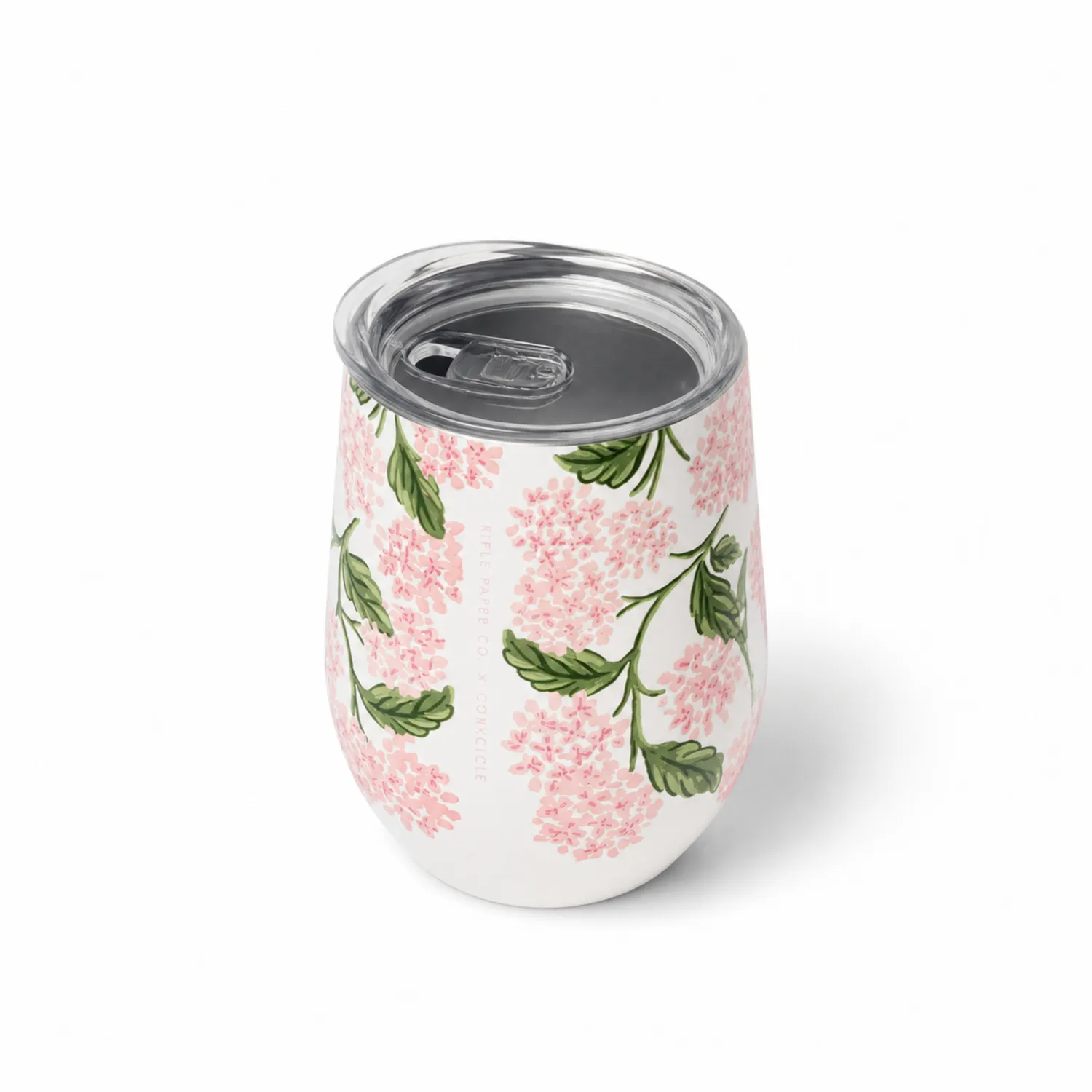 Tasse isotherme florale avec couvercle hermétique - Blanc/Rose/Vert