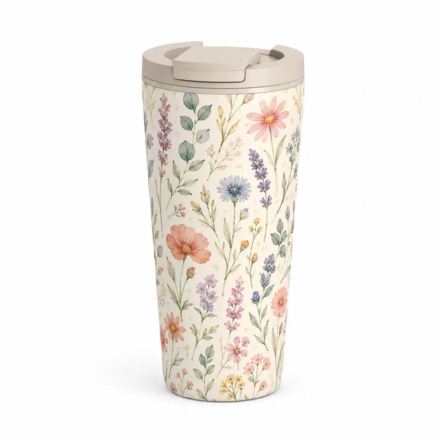 Tasse de voyage isotherme à motif floral 400ml