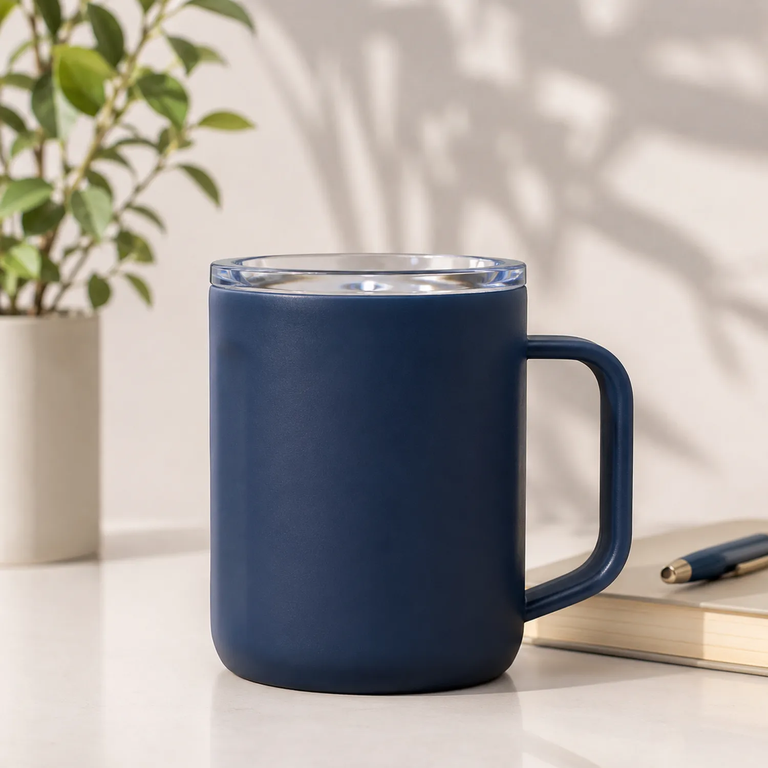 Tasse Isotherme 350ml avec Poignée Ergonomique Bleu