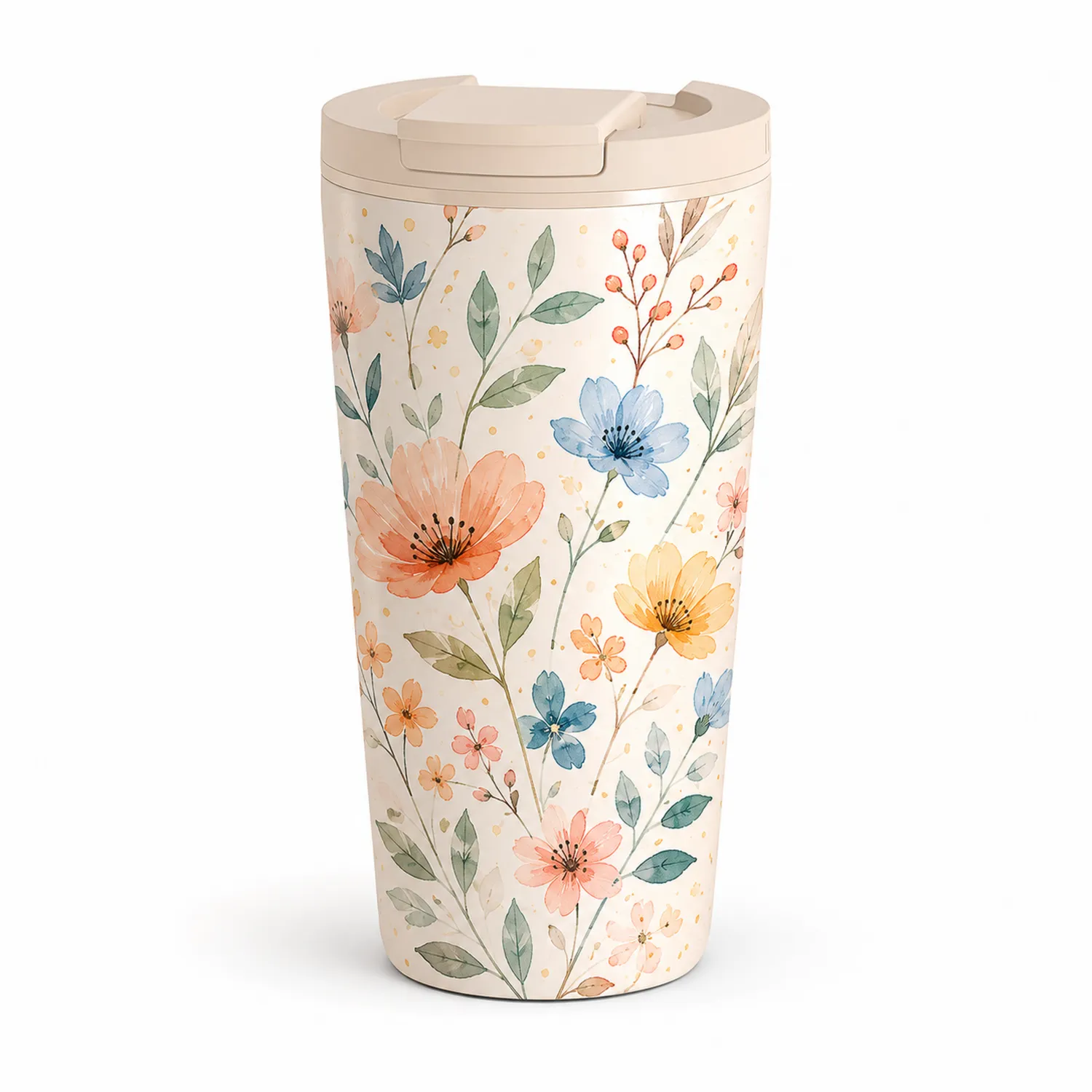 Tasse Isotherme 500ml Motif Floral Colorée