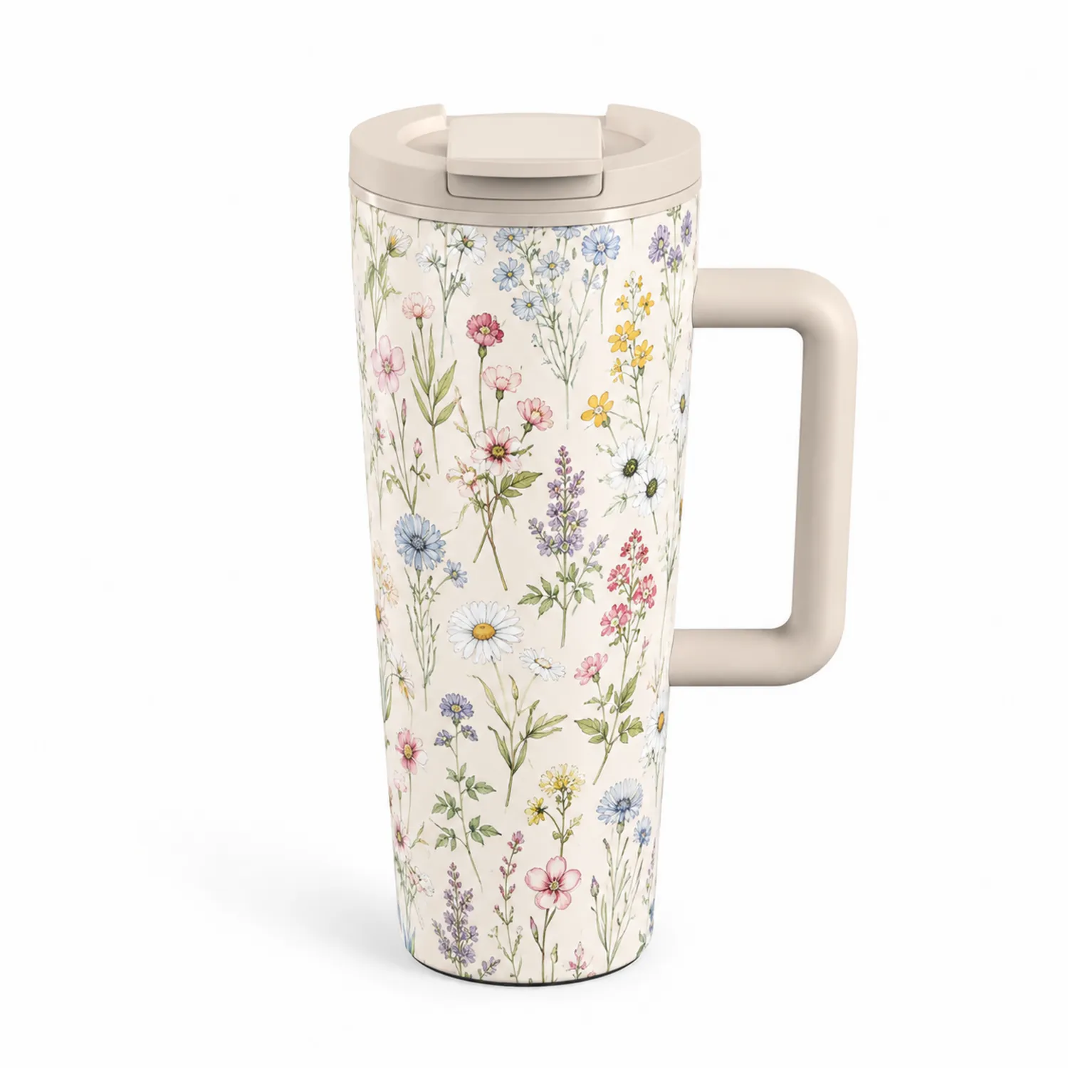 Tasse à Thé Isotherme Motif Floral 480ml