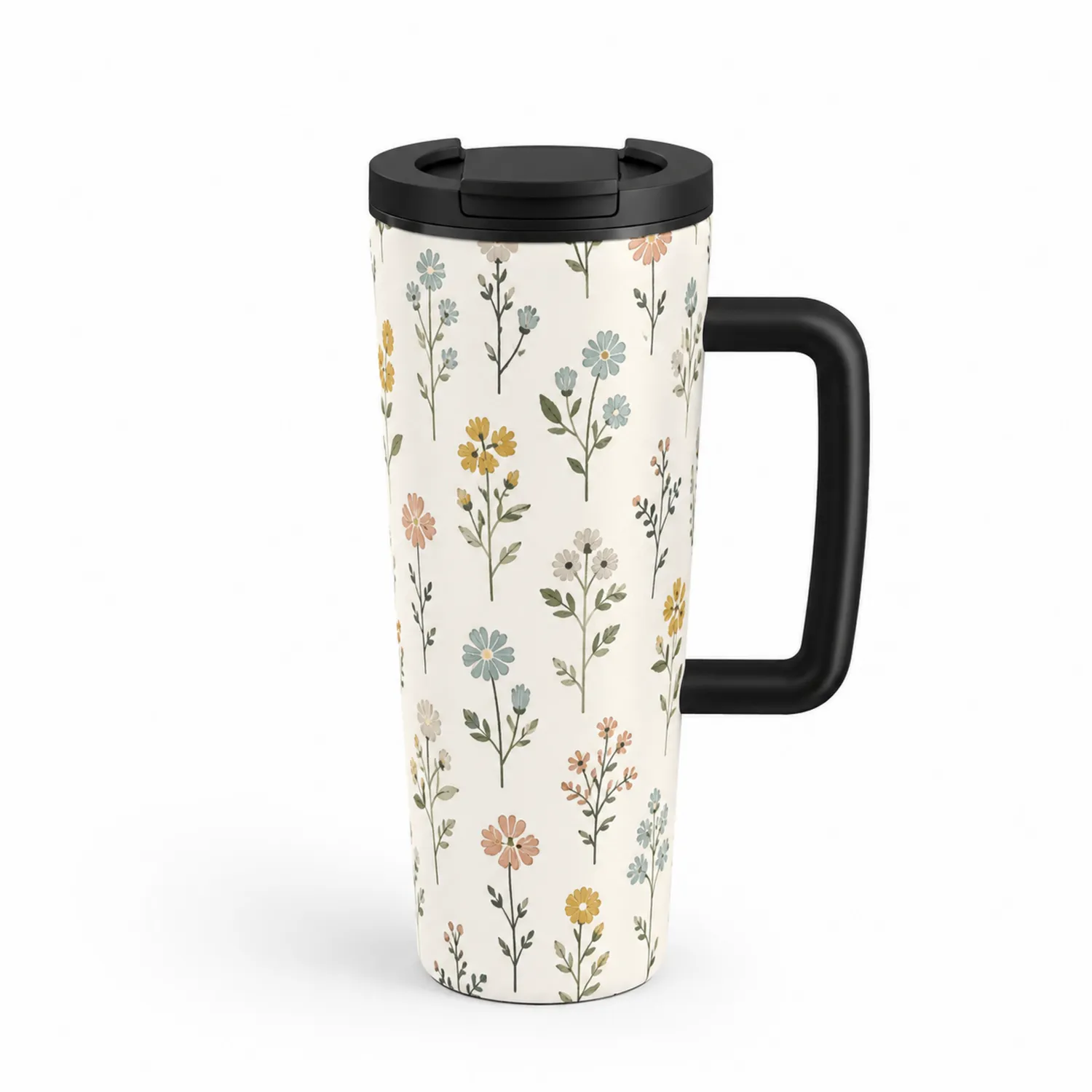 Tasse de Voyage Isotherme à Motifs Floraux 500ml