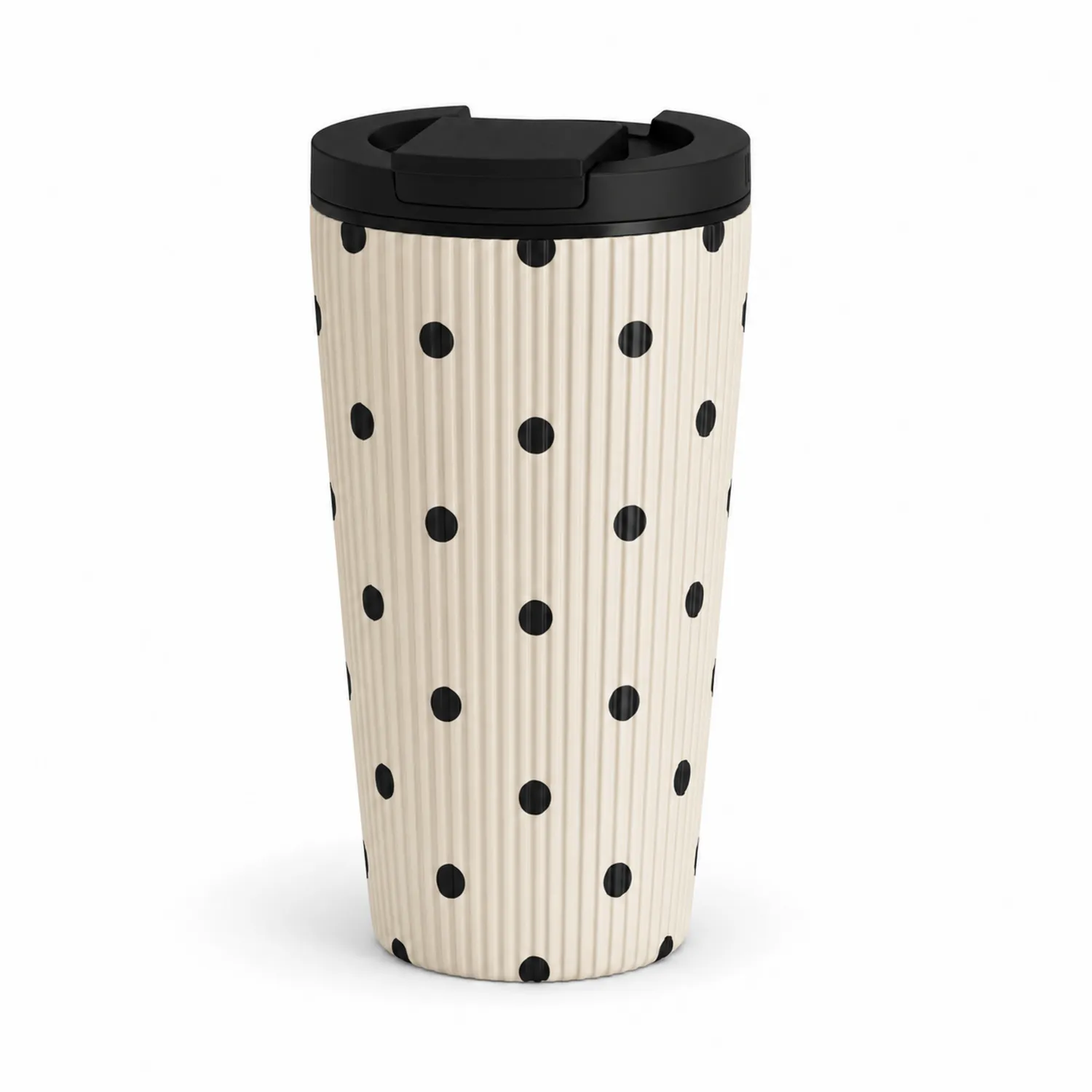 Gobelet Isotherme à Pois Noirs 400ml