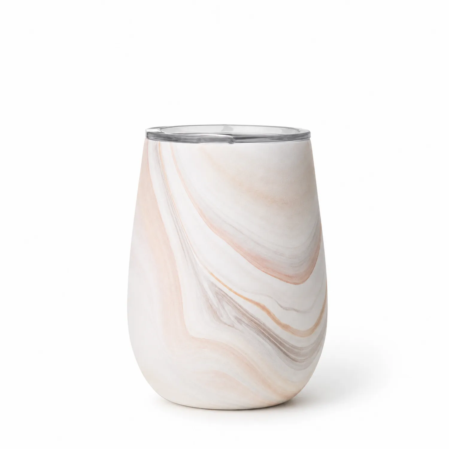 Gobelet Isotherme 350ml avec Couvercle Hermétique - Motif Marbré