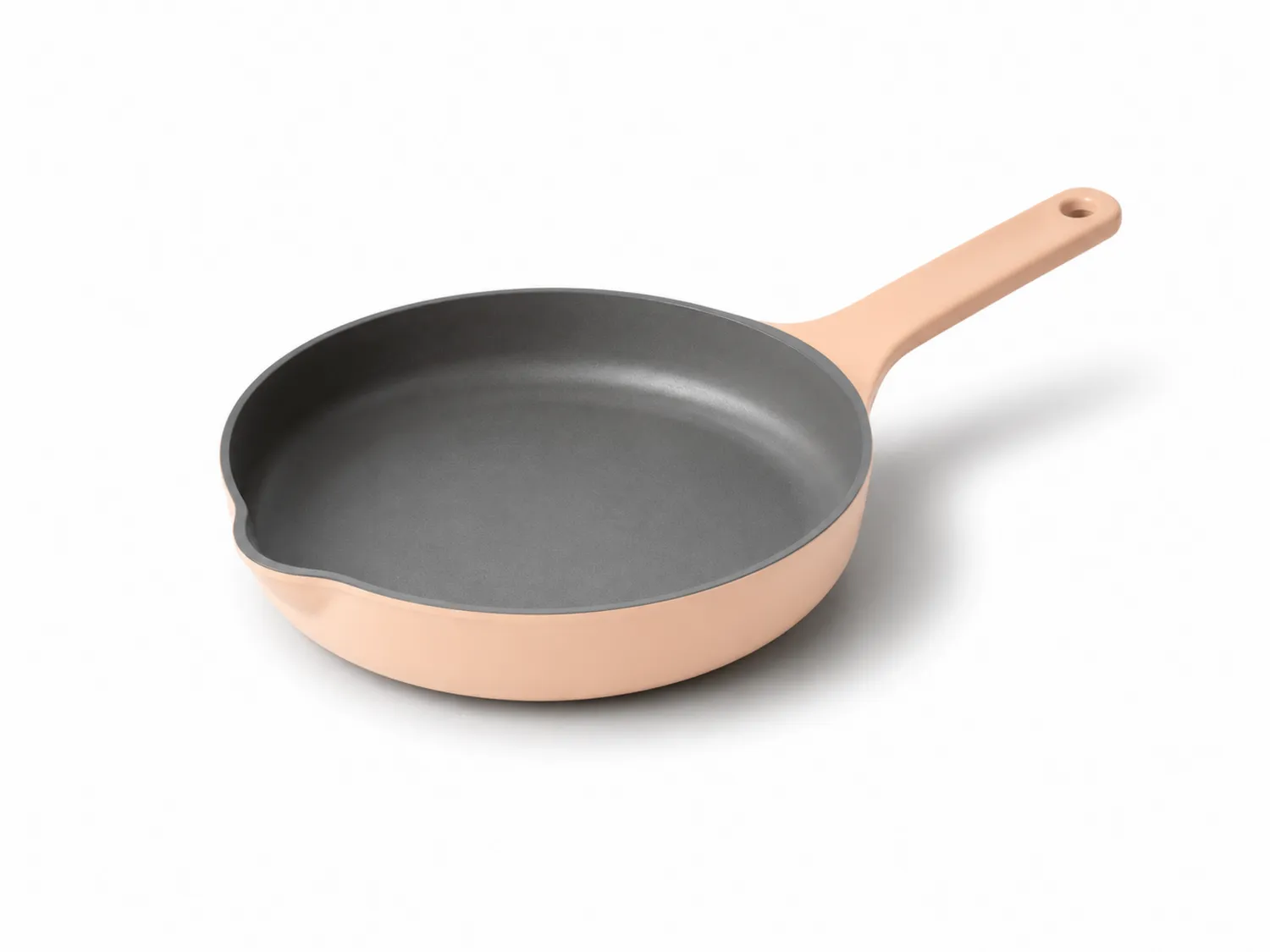 Poêle antiadhésive 28 cm rose et grise avec revêtement céramique