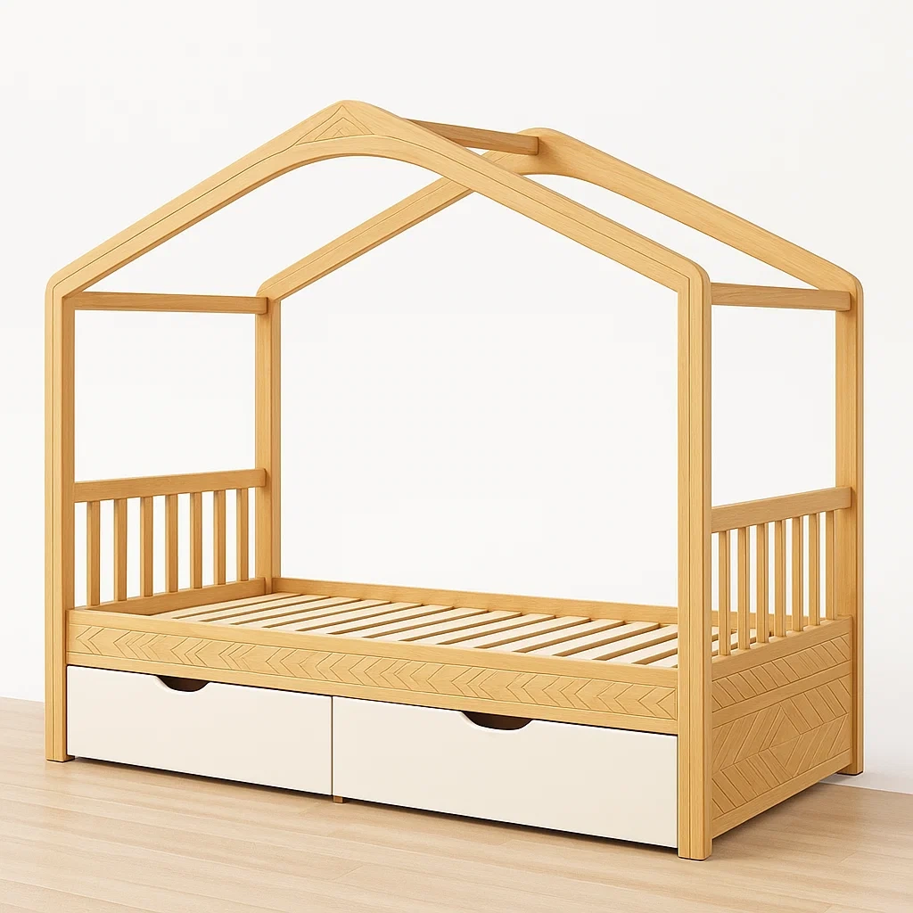 Bett,Bett mit Bettkasten-Decoravuno