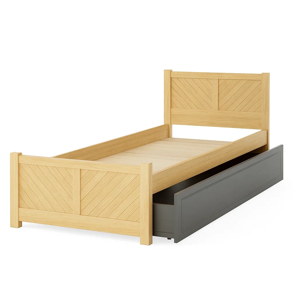 Bett,Bett mit Bettkasten-Decoravuno