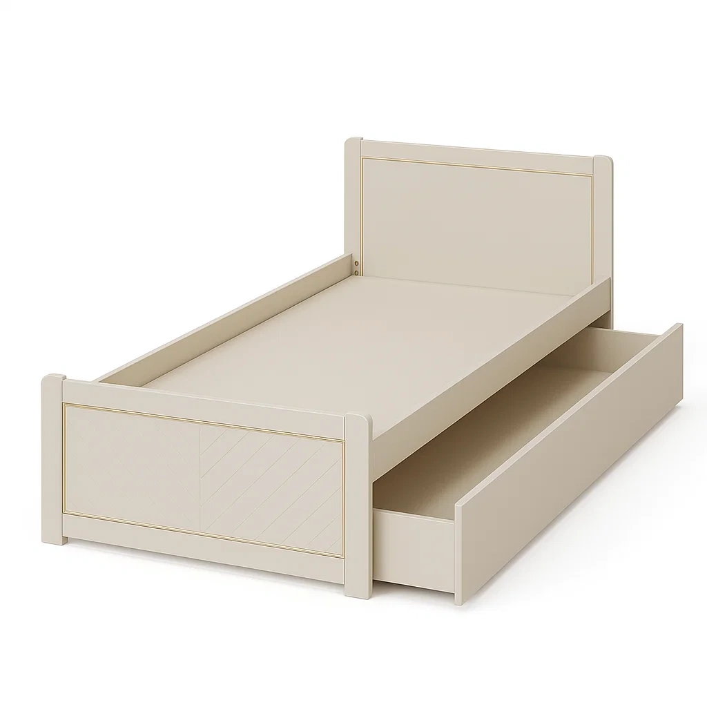 Bett,Bett mit Bettkasten-Decoravuno