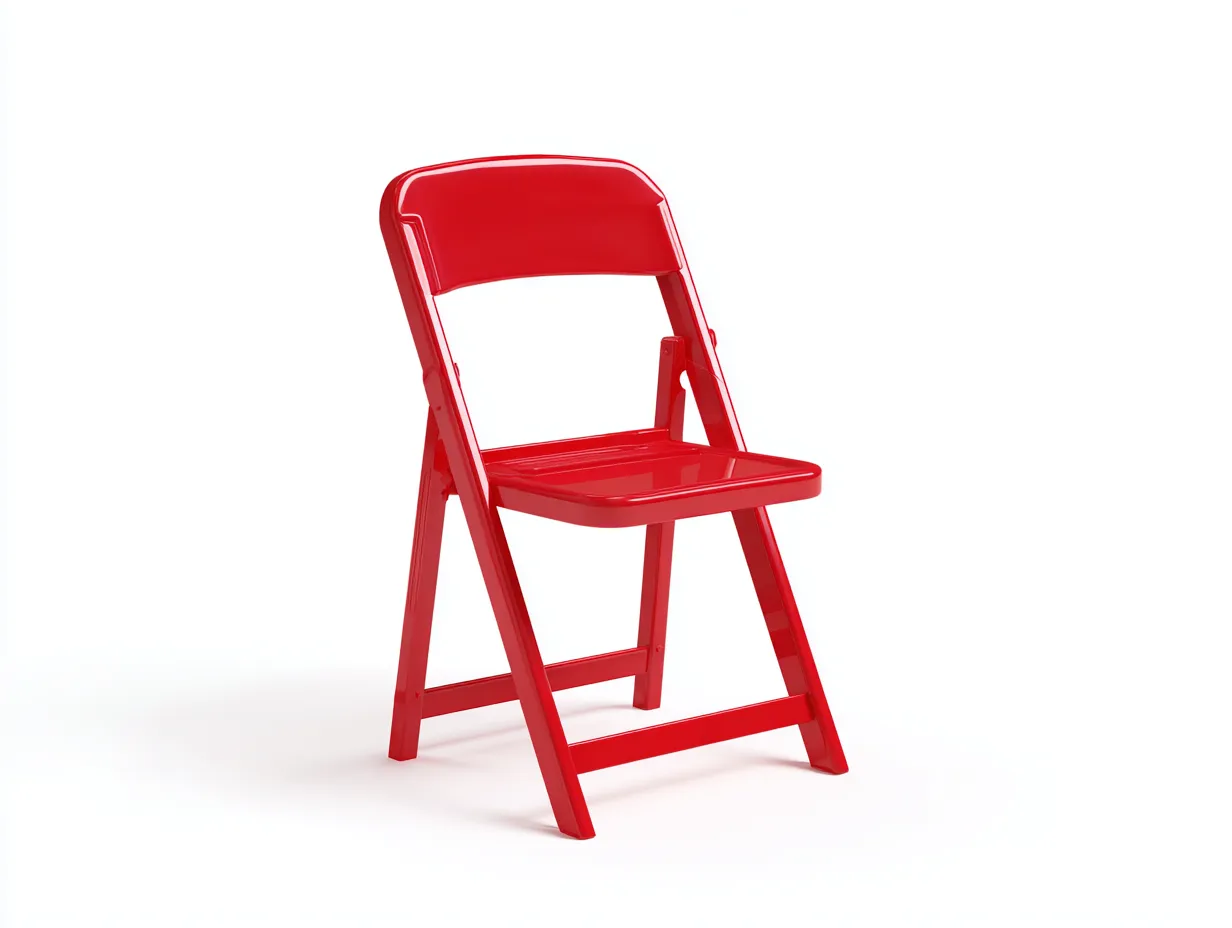 Sillón de ocio plegable 45x47x79 cm - rojo - uso práctico para exterior