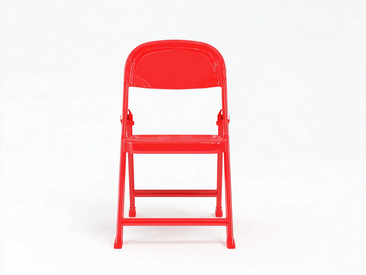 Sillón de ocio plegable 46x49x80 cm - rojo - formato portátil para exterior