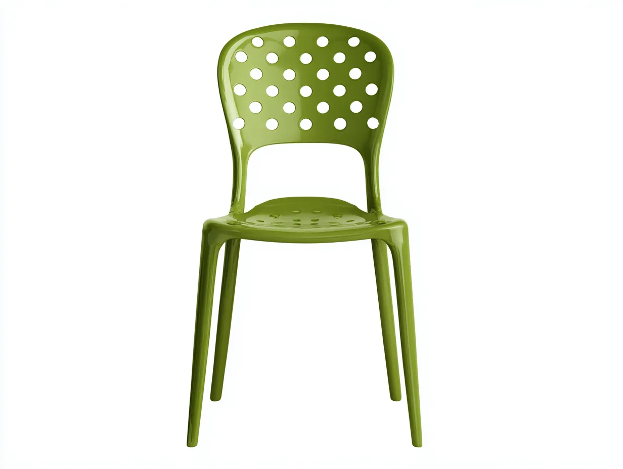 Sillón de ocio plástico 58x55x82 cm - verde - diseño apilable para exterior