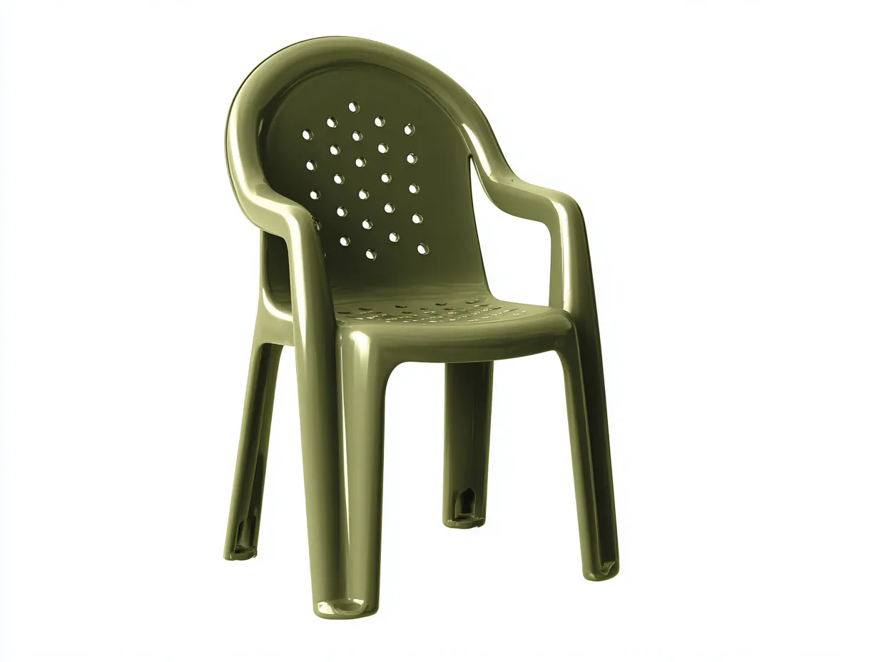 Sillón de ocio plástico 56x53x80 cm - verde - estilo moderno para exterior