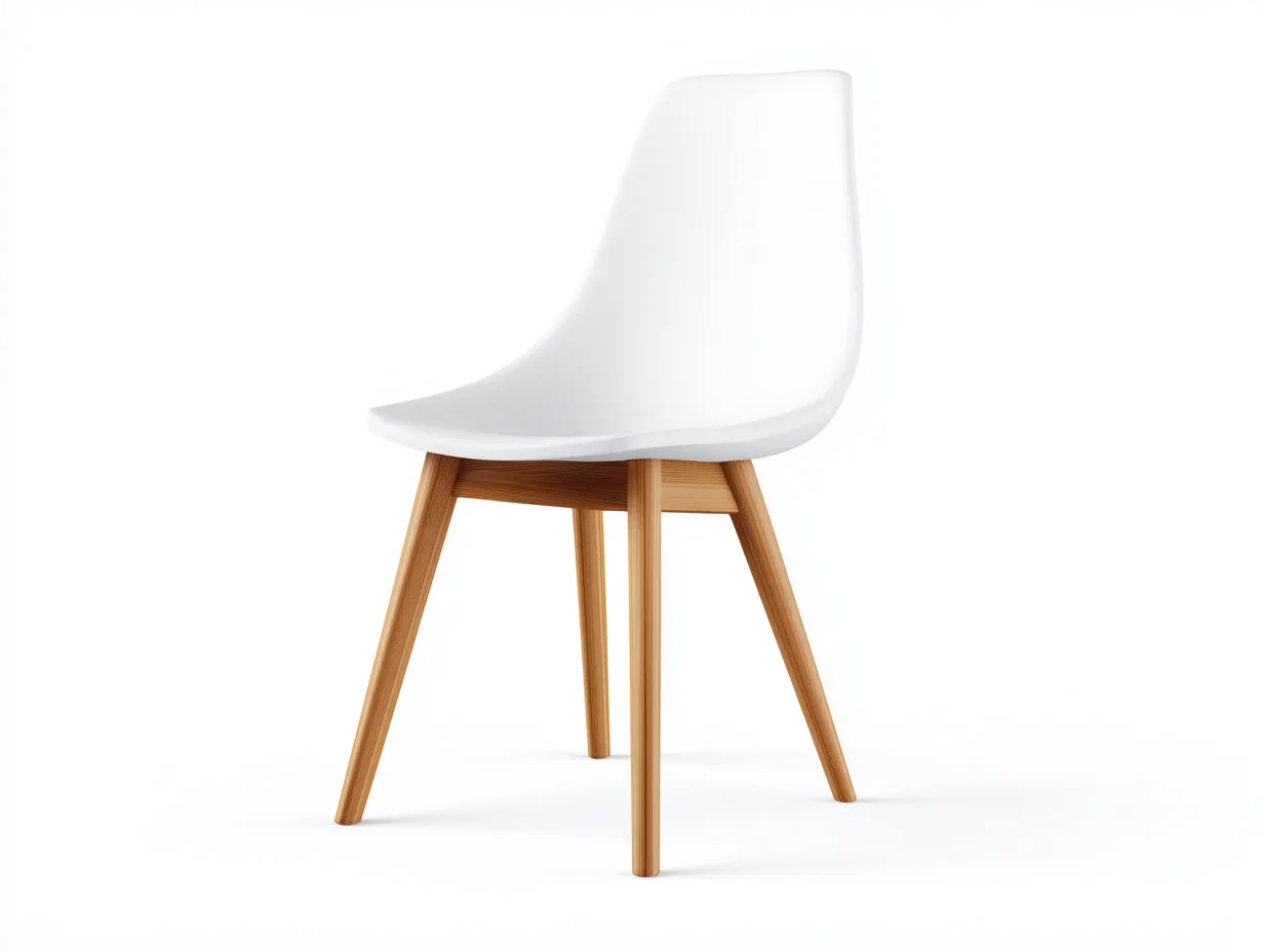 Sillón de ocio de polipropileno 47x53x83 cm - blanco - diseño nórdico para exterior