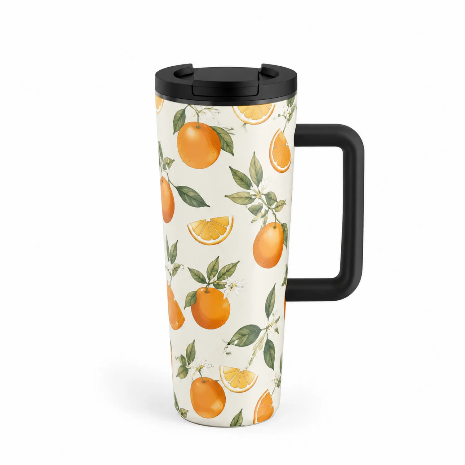 Thermobecher mit Orangenmuster - 450ml-Qiralume