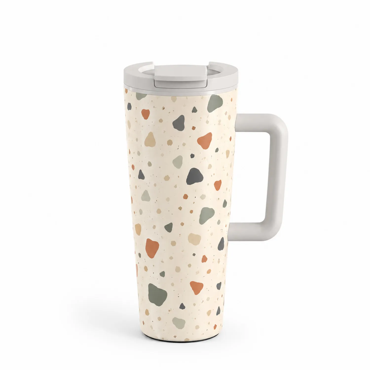 Thermobecher mit Sprenkel-Design 500ml Beige-Qiralume