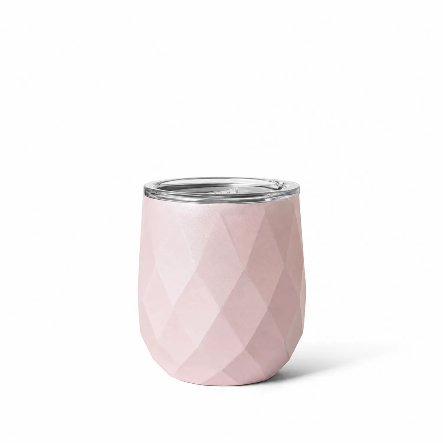 350ml Doppelwandiger Isolierbecher in Rosa mit Diamant-Design-Qiralume