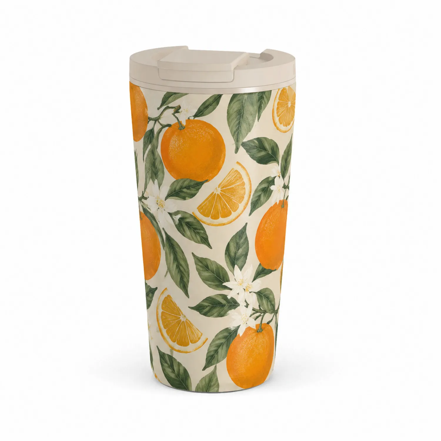 Thermobecher mit Orangenmuster, 350 ml-Qiralume